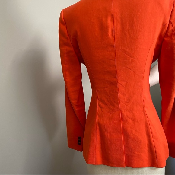 Vintage viscous summer fitted jacket. - Picture 8 of 8